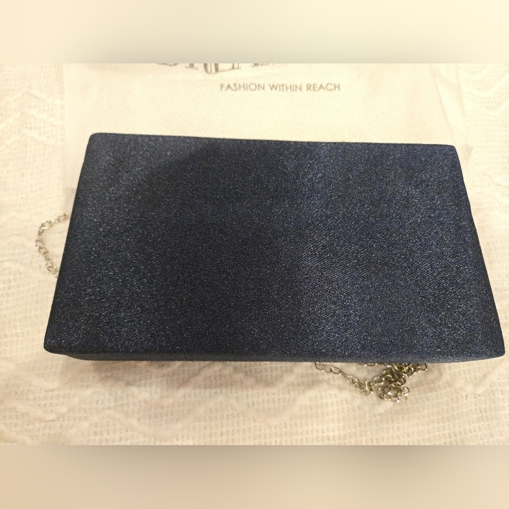 Blue Studded Women's Evening Bag NWOT - Picture 16 of 16